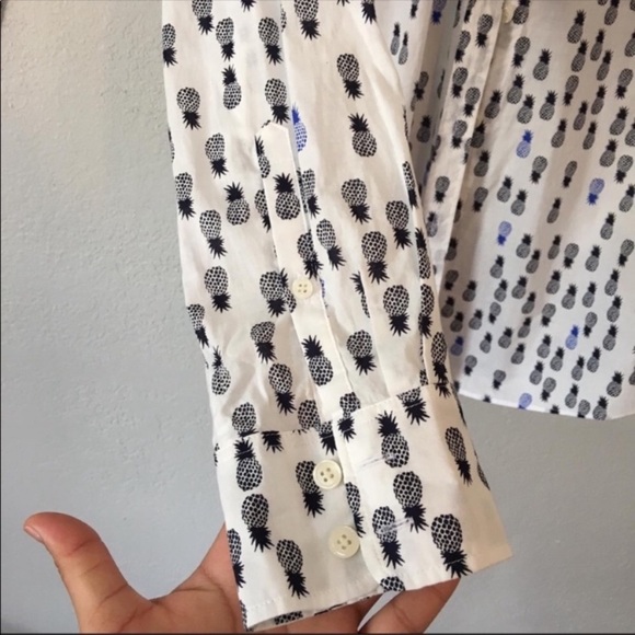 J. Crew Pineapple Print Button Down Shirt - Picture 6 of 6